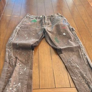 Gallery Department Brown Artistic Men Jeans